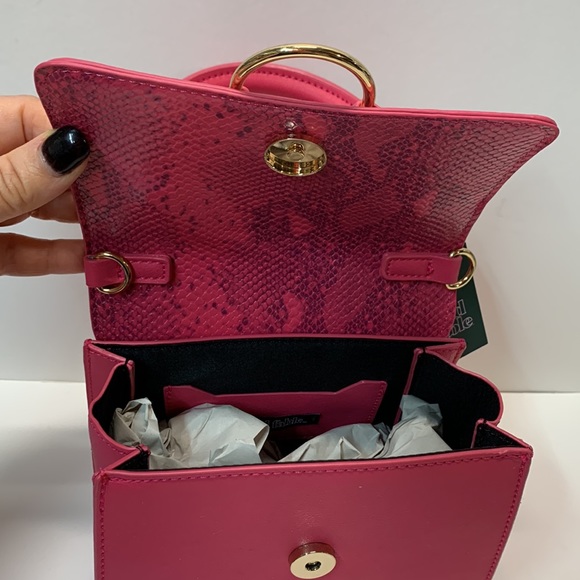 NWT pink and gold snake print mini bag - Picture 13 of 13